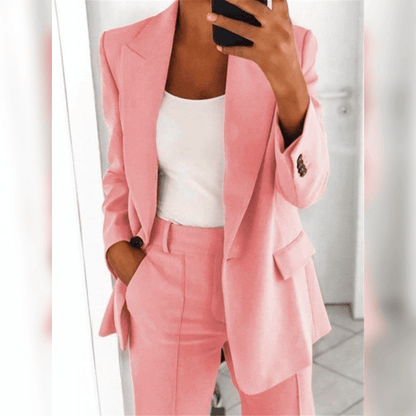 Dames oversized blazer en pantalon set voor werk of casual in diverse kleuren – stijlvolle co-ord voor dagelijks comfort en uitstraling