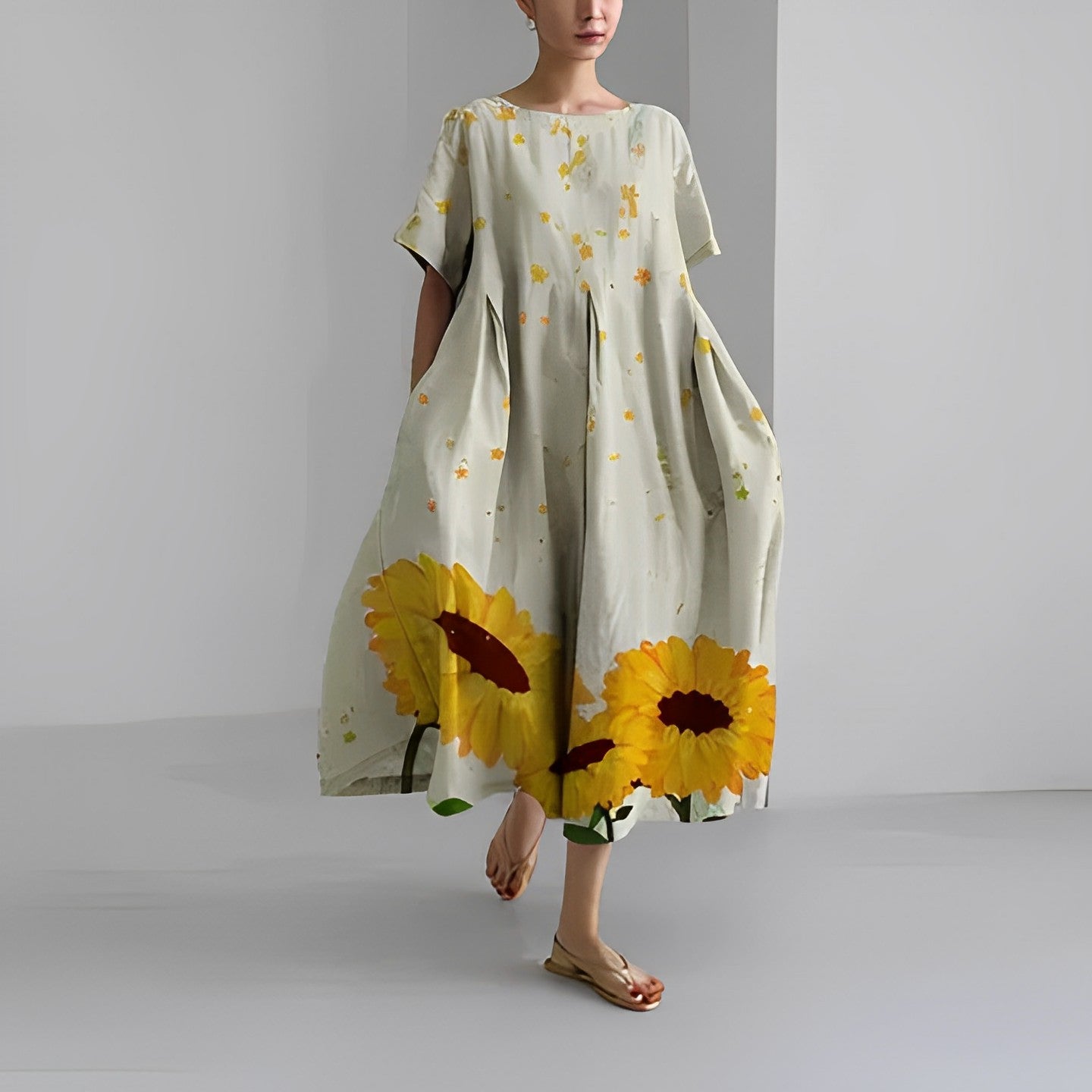 Dames zomerjurk met losse pasvorm en speelse prints – verkrijgbaar in diverse patronen