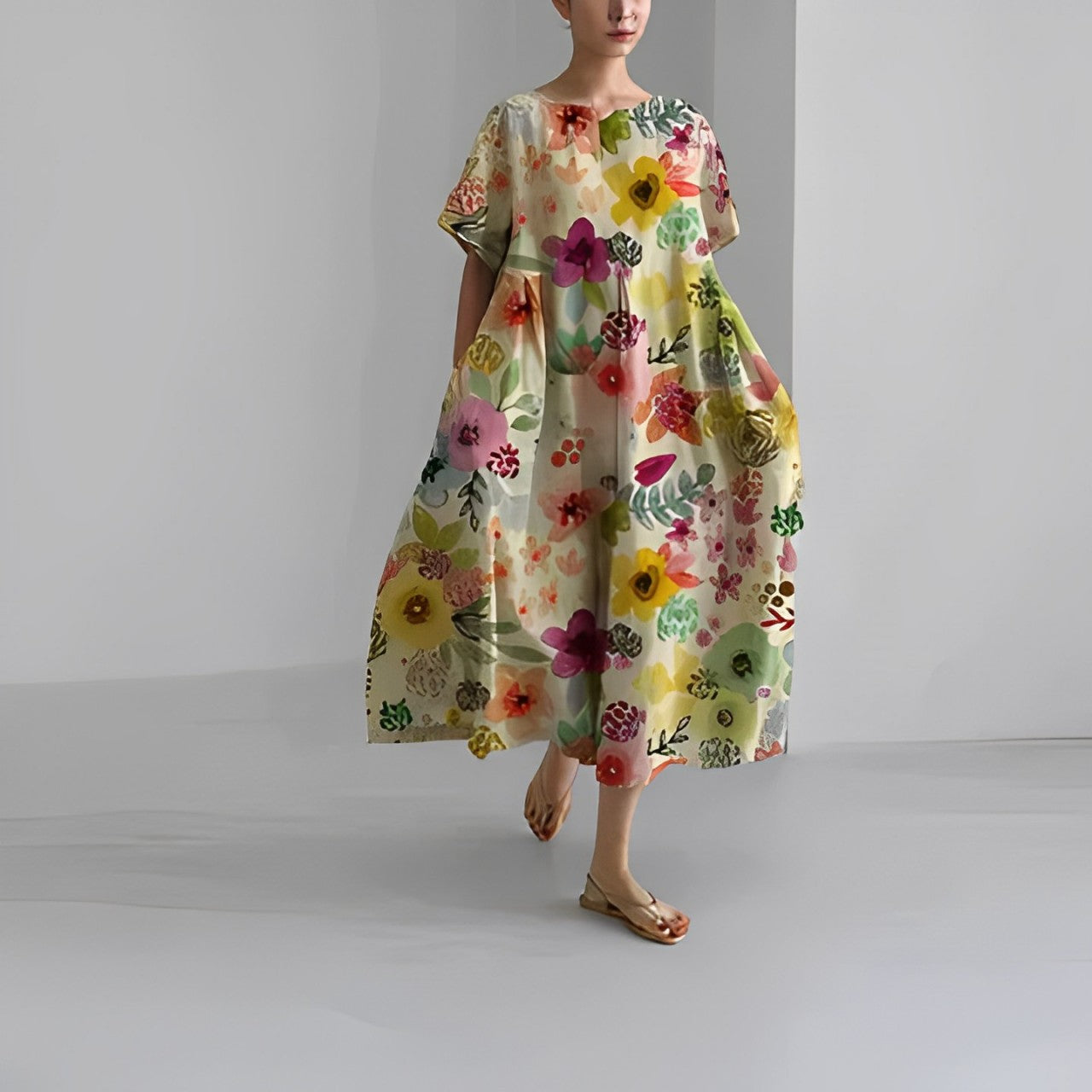 Dames zomerjurk met losse pasvorm en speelse prints – verkrijgbaar in diverse patronen