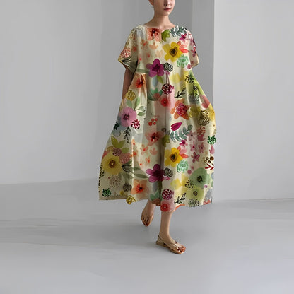 Dames zomerjurk met losse pasvorm en speelse prints – verkrijgbaar in diverse patronen