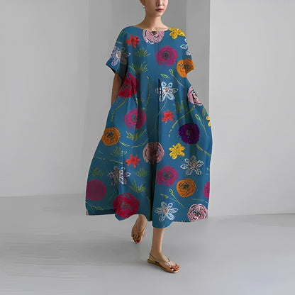 Dames zomerjurk met losse pasvorm en speelse prints – verkrijgbaar in diverse patronen