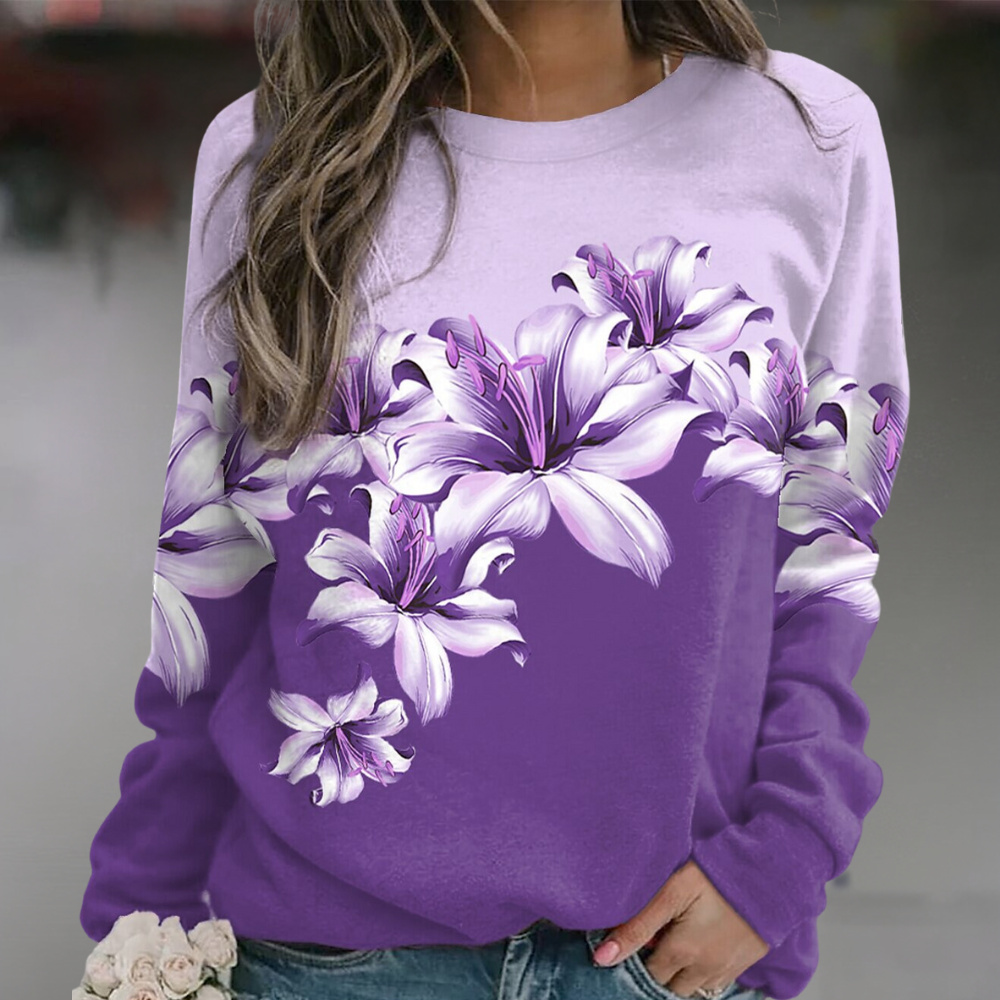 Isolda - Luxe gebloemd sweatshirt voor dames