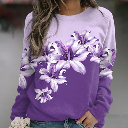 Isolda - Luxe gebloemd sweatshirt voor dames