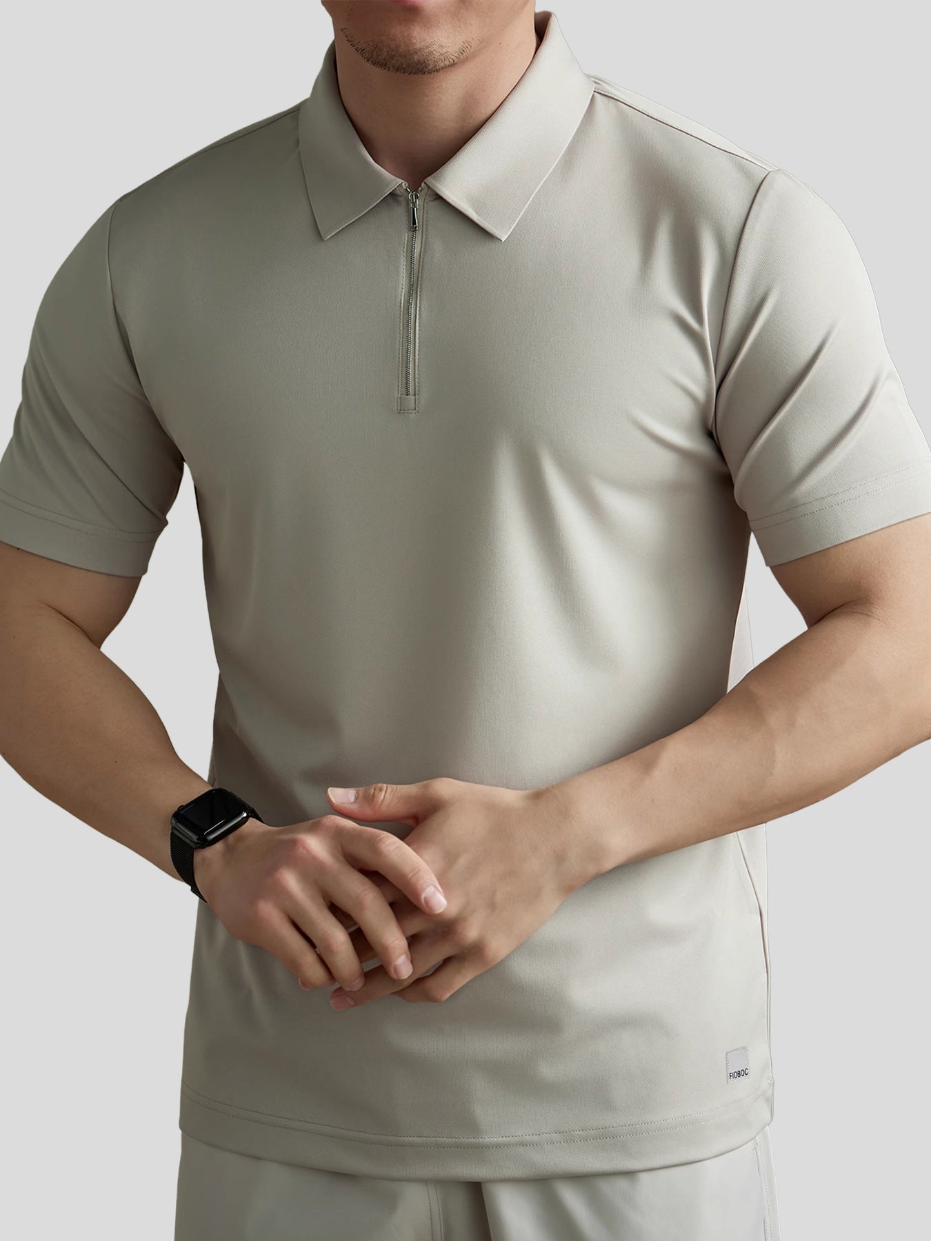 Polo met ritskraag voor heren – ademend, licht en perfect voor lente en zomer in diverse kleuren