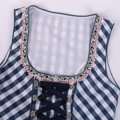 Dames Oktoberfest jurk met klassiek schortdetail in diverse stijlen