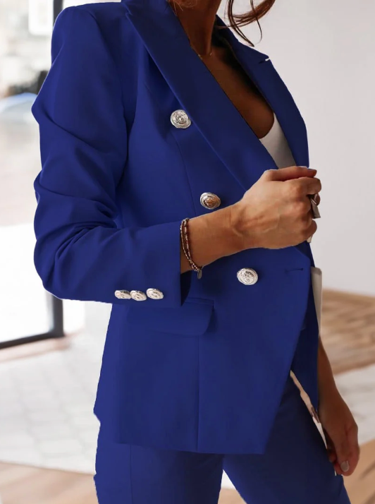 Damespak blazer en broek in diverse kleuren – elegant dameskostuum voor werk, diner en smart casual