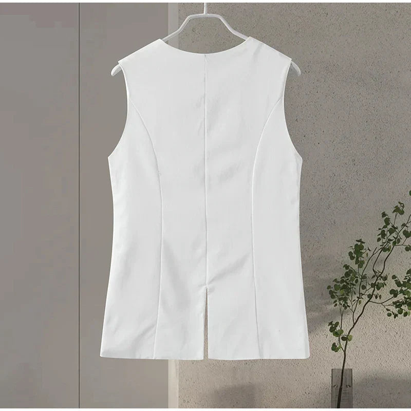 Dames Zomerset met Mouwloze Top en Korte Broek Perfect voor Warme Dagen en Zonnige Uitjes