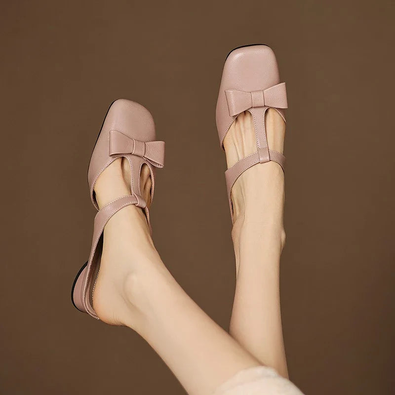 Dames instapslippers met strik – elegante en comfortabele muiltjes voor voorjaar, zomer en het tussenseizoen