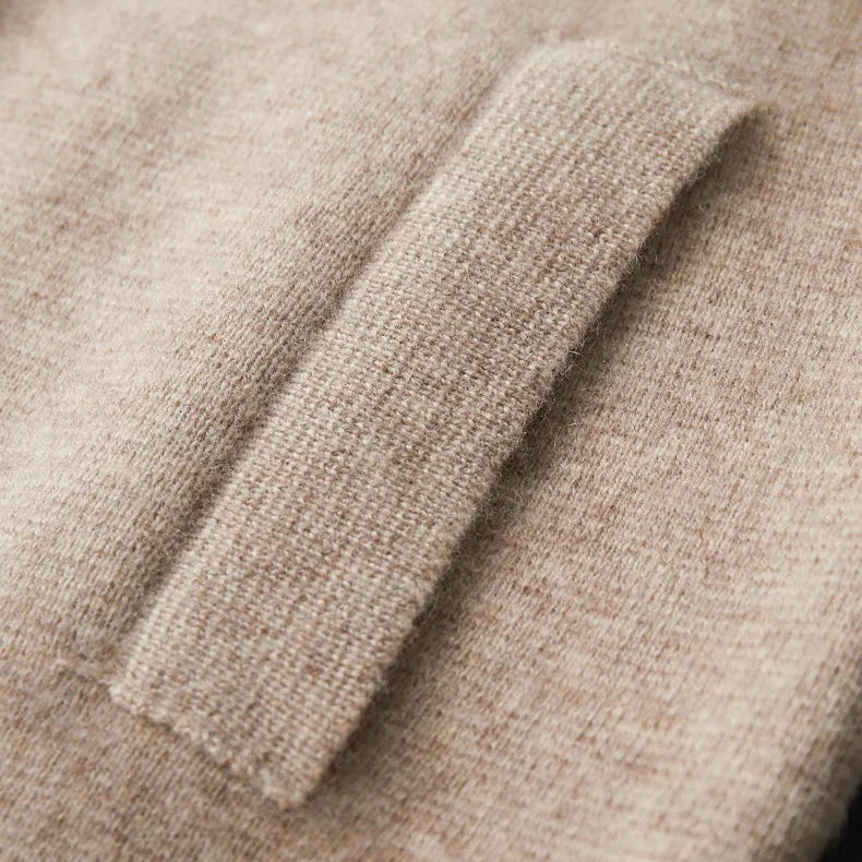 Heren kasjmier vest met rits – luxe lichtgewicht cardigan voor stijlvol comfort in diverse kleuren