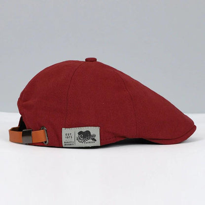 Heren platte pet in diverse kleuren – stijlvolle flat cap voor dagelijks gebruik en outdoor
