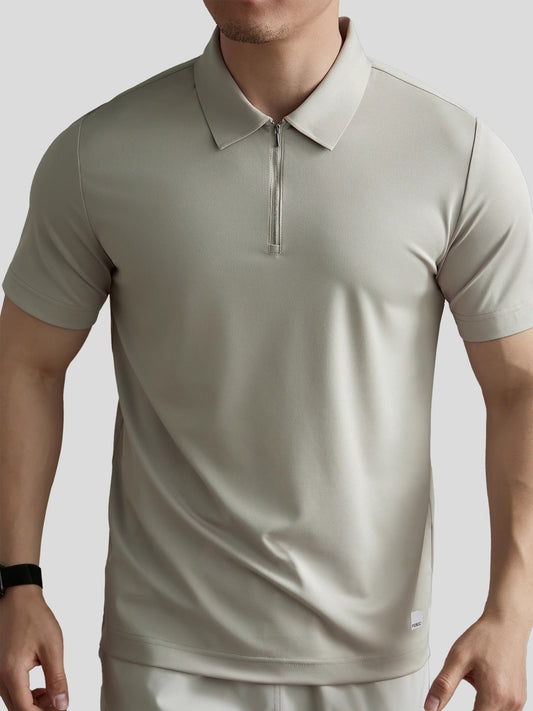 Polo met ritskraag voor heren – ademend, licht en perfect voor lente en zomer in diverse kleuren