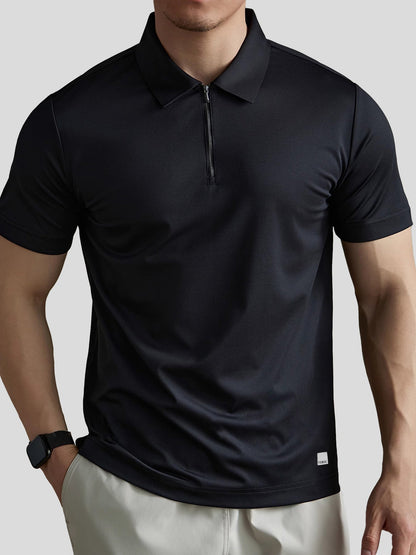 Polo met ritskraag voor heren – ademend, licht en perfect voor lente en zomer in diverse kleuren