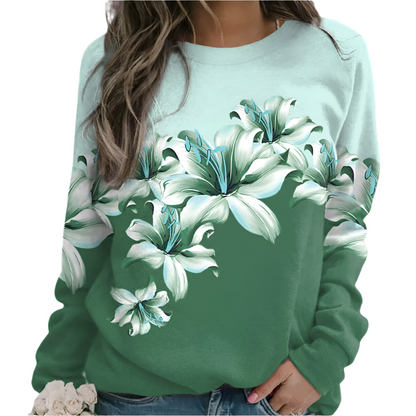 Isolda - Luxe gebloemd sweatshirt voor dames