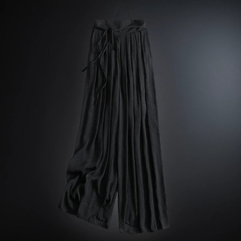 Dames linnen broek met wijde pijpen – luchtig, comfortabel en perfect voor lente en zomer in diverse kleuren