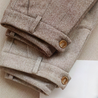 Heren wollen broek met rechte pijpen – warm, tijdloos en ideaal voor herfst en winter in diverse kleuren