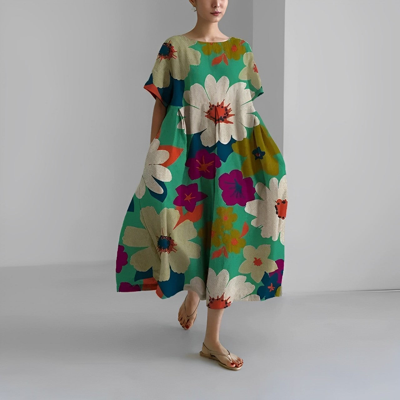 Dames zomerjurk met losse pasvorm en speelse prints – verkrijgbaar in diverse patronen