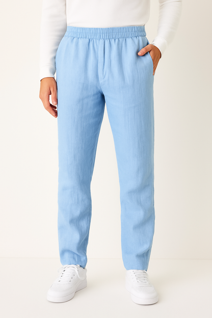 Heren linnen broek voor de zomer luchtig, stijlvol en geschikt voor nette gelegenheden