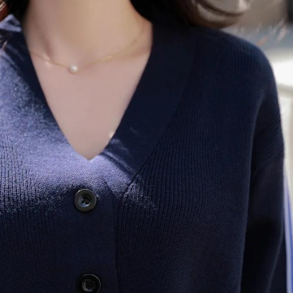Waldora - Trendy gestreept overhemd met lange mouwen voor dames