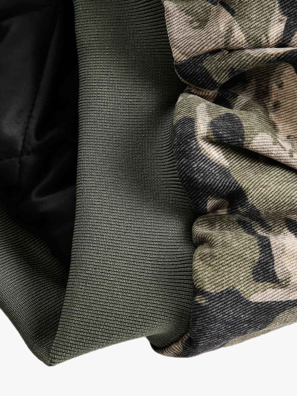 Heren winterjas met capuchon en imitatiebont voering – warme bomberjas in streetwear stijl met stoere vintage look en praktische zakken
