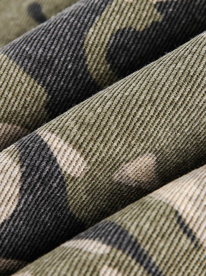 Heren winterjas met capuchon en imitatiebont voering – warme bomberjas in streetwear stijl met stoere vintage look en praktische zakken