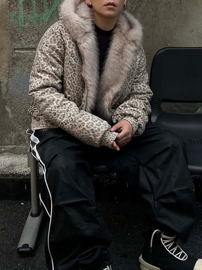Heren winterjas met capuchon en imitatiebont voering – warme bomberjas in streetwear stijl met stoere vintage look en praktische zakken