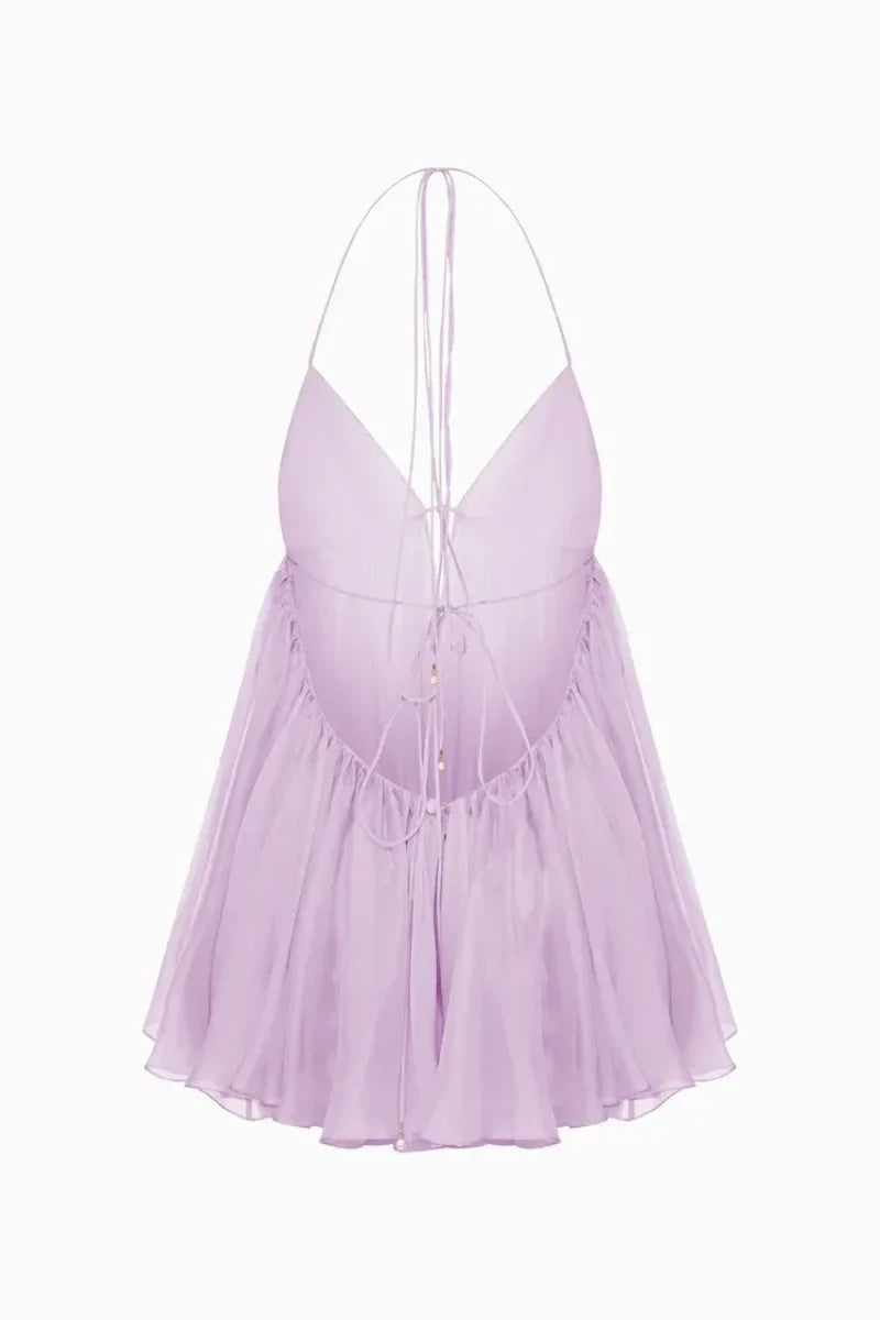 Dames halter zomerjurk met wijde rok in diverse kleuren – licht, vrouwelijk en ideaal voor warme dagen