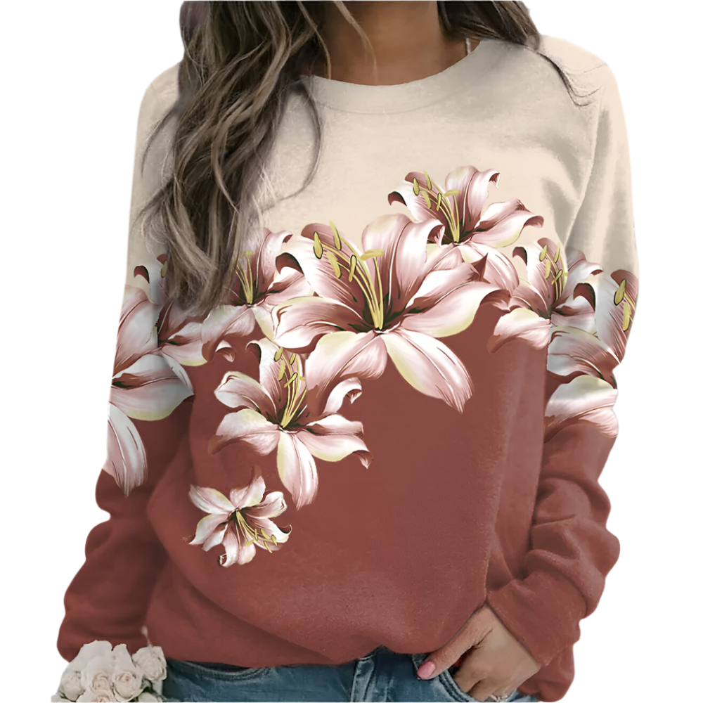 Isolda - Luxe gebloemd sweatshirt voor dames