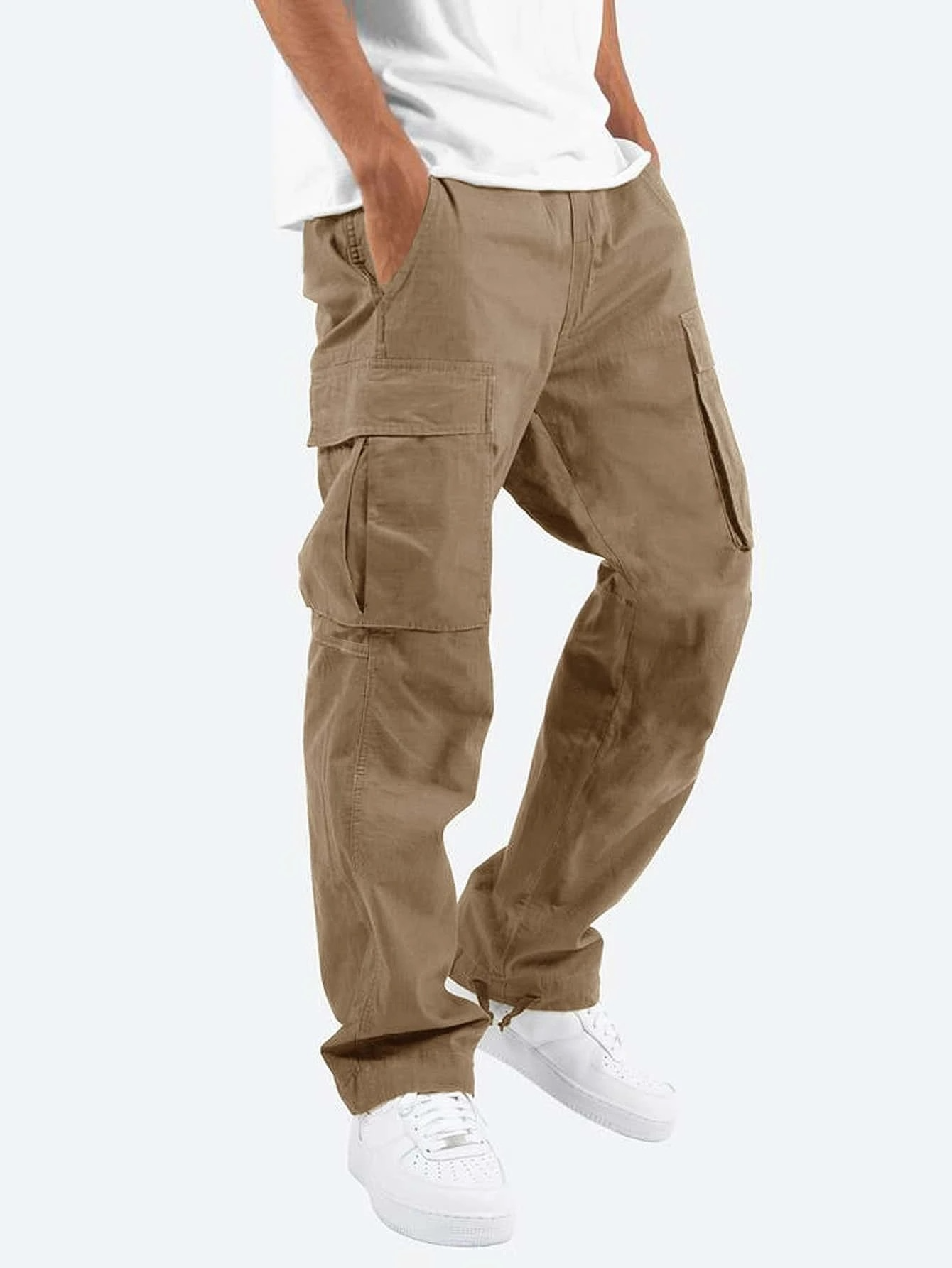 Heren cargo broek in diverse kleuren – stoere cargobroek met relaxte fit en praktische zakken