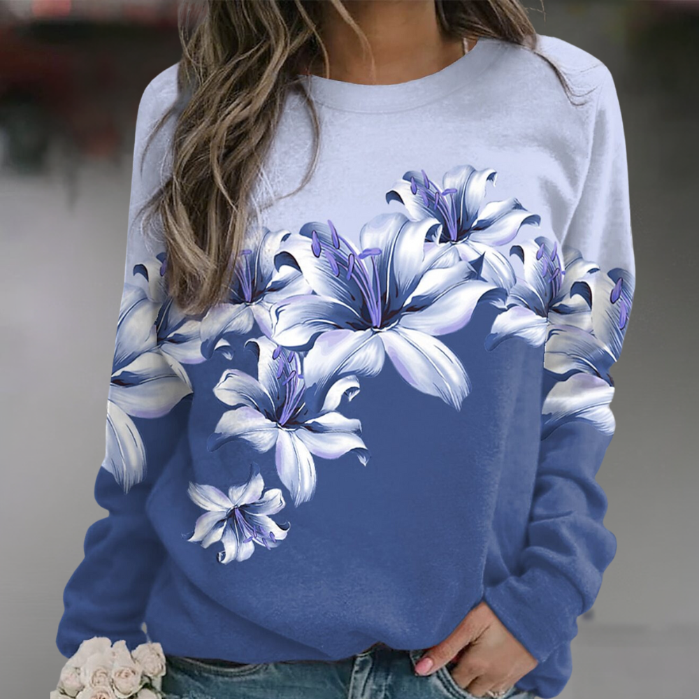 Isolda - Luxe gebloemd sweatshirt voor dames