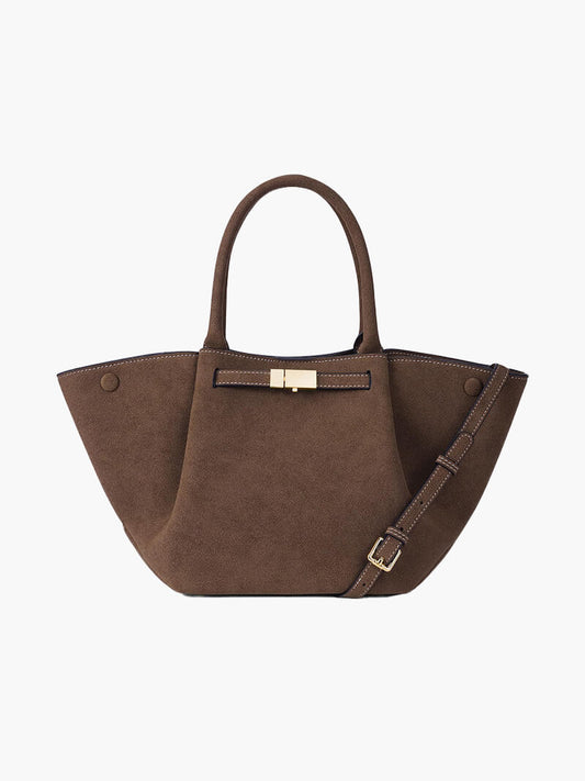 Dames Handtas – Elegante Schoudertas van Suède Look met Luxe Afwerking en Tijdloos Design