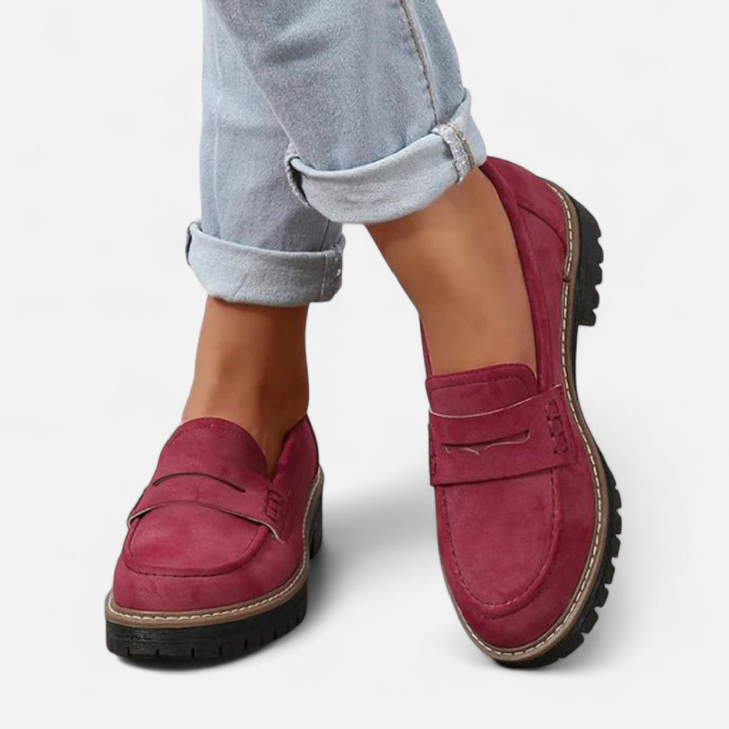 Dames loafers in diverse kleuren – trendy instappers met chunky zool en tijdloos design