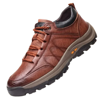 Heren Wandelschoenen van Leer met Gripzool Comfortabele Outdoor Sneakers voor Dagelijks Gebruik