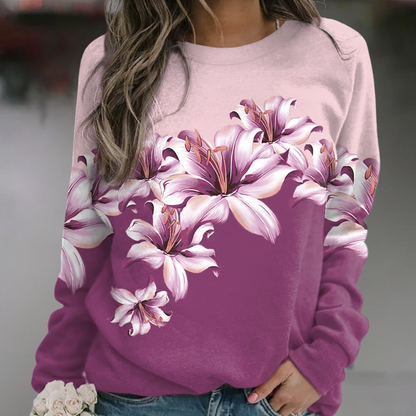 Isolda - Luxe gebloemd sweatshirt voor dames