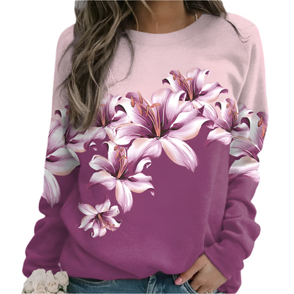 Isolda - Luxe gebloemd sweatshirt voor dames